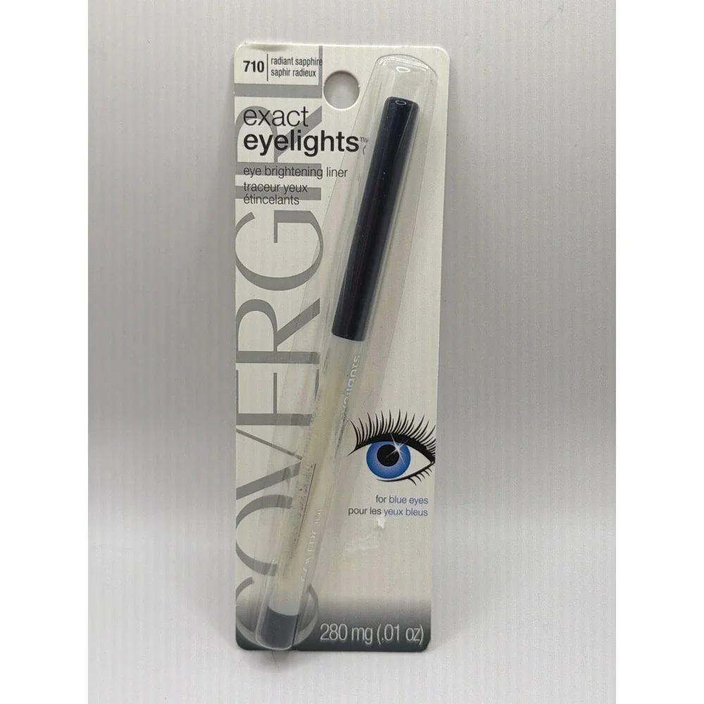 NIB Covergirl Exact Eyelights Eyeliner 710 Radiant Sapphire‎ Blue Brightening
